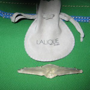 ❤️Rare RENEE LALIQUE Deux Aigles Eagles Frosted Glass Brooch Pin Owned By Marie